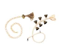 PERSELOSO 2pièces Cloche Entraînement pour Chiens Sonnettes Suspendues Et Perles Accessoires Pratiques pour Chiens Apprentissage Facile des Sorties