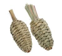 PERSELOSO 2pièces Jouet à Mâcher Herbe De Radis pour Petits Animaux Accessoire pour Rongeurs Lapins Chinchillas Et Cochons Favorise La Santé Et Amusement