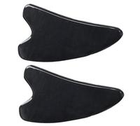 PERSELOSO 2pièces Plaque De Grattage Beauté Corne De Buffle Lot De Outils De Massage Gua Sha Forme De Cœur Pour Soins Du Visage Et Du Corps Stimule La Circulation Sanguine Et Nourrit La