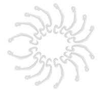 PERSELOSO 30 Clips de Fixation en Plastique Blanc pour Portes de Cages à Petits Animaux, Léger et Sécurisé, pour Enclos Chinchilla et Activités Extérieures, Lot de 30 Pièces