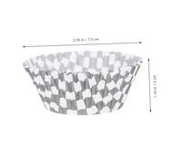 PERSELOSO 300 pièces Caissettes Papier pour Cupcakes et Muffins Noirs et Blancs Liners Anti-huile pour Pâtisserie Moules Polyvalents pour Cupcakes Muffins et Puddings Accessoires de Cuisson