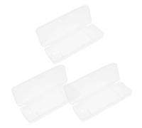 PERSELOSO 3pièces Boîte De Voyage Plastique Transparent Pour Rasoirs Manuels Étui De Rangement Sécurisé Récipient Pour Voyages Et Hôtel