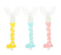 PERSELOSO 3pièces Brosses à Dents u Pour Garçon Fille Lot De Nettoyeur De Dents Manuel Apprendre Hygiène Buccale