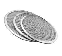 PERSELOSO 3pièces Plaque à Pizza Alliage Aluminium Épais Cuisson Uniforme Maille Dense pour Pizza Maison Cuisson Rapide Facile à Nettoyer