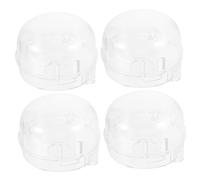 PERSELOSO 4 pièces Housse de Sécurité pour Boutons de Cuisinière de Protège Garçon Fille des Accidents de Gaz Transparente et Résistante Chaleur