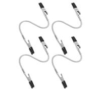 PERSELOSO 4 Pièces Pince de Soudage à Main Flexible à Col de Cygne | Acier Inoxydable et Alliage D’aluminium, Double Pince à Tête, pour Fils et Cartes Électroniques