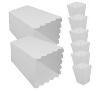 PERSELOSO 40 Pièces Boîtes à Popcorn Blanches Contenants Carton pour Frites Poulet et Snacks pour Cinéma Anniversaires et Événements