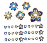 PERSELOSO 50 Pièces Flower Spacer Beads Caps Lightweight Vintage Metal Bead Caps For Diy Bracelet Necklace Earrings Jewelry Making Supplies