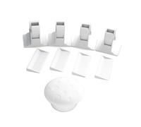 PERSELOSO 5pièces Verrou De Sécurité Invisible Pour Armoires De Pour Garçon Fille Facile à Installer Pour Sécurité Des Petits Explorateurs