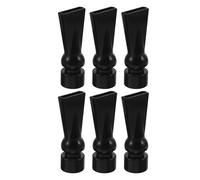 PERSELOSO 6 Pièces Buse de Sortie d'eau pour Aquarium Arroseur à Bec de Canard en PC Noir, Résistant à l'usure et Adaptable pour Pompe à Eau et Tuyau de Retour