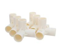 PERSELOSO 6 Pièces Connecteur à 3 Voies Flexible pour Parc Bébé en Plastique Blanc et Compatibilité pour Clôture de Intérieure