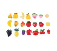 PERSELOSO 60 Pièces D'accessoires en Résine pour Bricolage DIY, Décorations de Cheveux et Cadres, Accessoires Fruités Colorés pour Garçon et Filles et Amateurs de Loisirs Plusieurs Styles