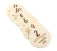 PERSELOSO 6pièces Cartes De Naissance Pour Garçon Fille Cartes Recto- Accessoires Photo Commémoration Des Étapes Importantes