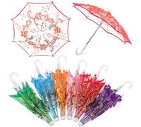 PERSELOSO 6Pièces Parapluies Dentelle Colorés Petits Accessoires Décoratifs pour Mariage et Spectacles Design Unique et Élégant Ajoutent Une Touche Élégance à Vos Photos
