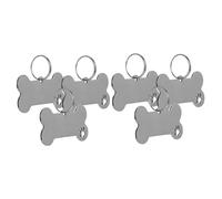 PERSELOSO 6pièces Plaque Identification Inoxydable pour Animaux De Compagnie De Médailles Personnalisées avec Design Original pour Chiens Et Chats Étiquettes De Nom Et Amusantes