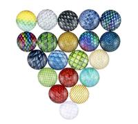 PERSELOSO 70 Pièces Patchs en Verre Décoratifs Dragon Écailles en Cristal pour Création Bijoux DIY Accessoires Uniques pour Artisanat Bijou Couleur Aléatoire