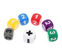 PERSELOSO 7pièces Dés Apprentissage pour Garçon Fille De Dés Mathématiques pour Enseigner Les Calculs Outils Éducatifs Amusants pour Garçons Et Filles