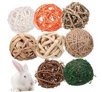 PERSELOSO 8pièces Boules à Mâcher pour Animaux Jouets De Jeu pour Améliorer La Santé des Petits Animaux comme Lapins Chinchillas Et Cochons