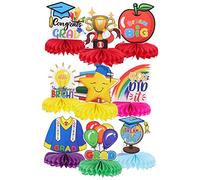 PERSELOSO 9 Pièces Centre de Table Miel pour Graduation de Décorations de Fête pour Cérémonie de Fin Études Accessoires Colorés et Festifs pour Événements Décoration Joyeuse et