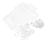 PERSELOSO Accessoires pour Cage à Hamster avec Écrous et Joints en Plastique avec Vis Transparente et Plaques de Fixation, Design Flexible DIY Kit Complet pour Petits Animaux