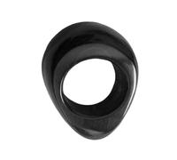 PERSELOSO Anneau de Massage Corne de Bœuf Naturelle Outil de Pédicure Pratique pour Massage à pour Réflexologie Noir
