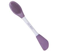 PERSELOSO Applicateur de Masque Facial Double Embout en Silicone Doux, Pinceau Exfoliant Visage pour Nettoyage et Application Uniforme, Outil Beauté Visage Polyvalent, Adapté à Tous Types
