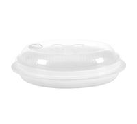 PERSELOSO Assiette de la Vapeur Facile à Nettoyer en Pp Alimentaire pour Poisson Grosse Capacité Couvercle pour Usage Domestique