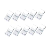 PERSELOSO Attache Remorque Clips de Fixation pour Câbles, Clips en Fil Métallique en Acier à Ressort Argenté, Installation Rapide, Lot de 25 pour Bateau et Remorque