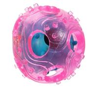 PERSELOSO Balle Distributrice de Friandises pour Chien Caoutchouc TPR Résistant Interactif Stimulant pour Chiots et Chiens Actifs Couleur Aléatoire Couleur Aléatoire