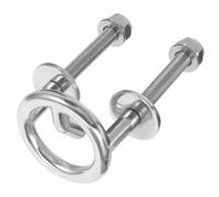 PERSELOSO Barre de Remorquage sur Tableau Arrière en Acier Inoxydable pour Ski Nautique Argenté, Crochet D’Installation Solide et Résistant la Corrosion pour Yacht et Sports Nautiques