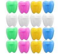 PERSELOSO Boîte à Dents de Lait pour Bébé 12 Pièces Multicolore Coffret Souvenir Compact et Léger Récipient Pratique pour Dents Perdues Présent Souvenir D’Enfance
