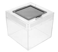 PERSELOSO Boîte d'alimentation Transparente en Acrylique pour Reptiles et Lézards, Design Simple, Facile à Observer, pour Petits Animaux Domestiques