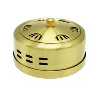 PERSELOSO Boîte de Moxibustion Effet Apaisant Doux et Protection de L'environnement en Cuivre Pur Ronde Couvercle pour Naturels