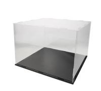 PERSELOSO Boîte de Présentation en Acrylique Noir pour Casquette Snapback et Chapeaux, Étui Transparent Minimaliste pour Affichage sans Couture et Rangement à Domicile Bureau