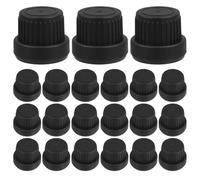 PERSELOSO Bouchons de Flacons Compte-Gouttes Étanches 18 Filets, Lot de 30 en Plastique PP, Convient aux Flacons de 5 à 100 Ml, Pour Huiles Essentielles et Diffuseurs