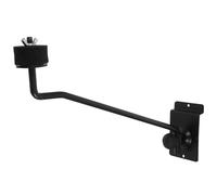 PERSELOSO Bras de Cymbale Accessoire Professionnel Support Mural en Fer Noir pour Cymbales Panneau à Lattes Facile à Installer pour Instruments de Musique