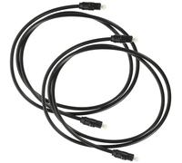 PERSELOSO Câbles Audio Optiques Numériques Od4.0 Lot de 2, Fibre Optique Tressée Résistante, 1 Mètre, Transmission Stable pour Home Cinéma et TV