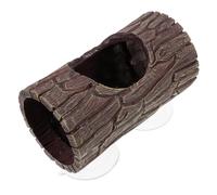 PERSELOSO Cachette du Gecko Ventouse pour Terrarium, Décor de Reptile en Résine Réaliste, Abri Polyvalent de Tronc d'arbre, pour Habitat de Lézards et Reptiles