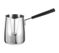 PERSELOSO Cafetière Turque en Acier Inoxydable 600ml Fond Large, Stabilité et Rétention de Chaleur, pour Réunions Familiales et Divertissement des Invités