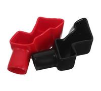 PERSELOSO Capuchons de Bornes de Batterie Supérieures en Pvc, Forme Coudée, Protection Poussière et Humidité, pour Câbles de Batterie Automobile et Systèmes de Stockage