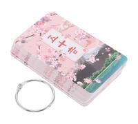 PERSELOSO Cartes d'apprentissage Japonaises Portables pour Garçon et Filles, Papier et Métal, Auto-Apprentissage Débutant, Design Adapté aux Garçon et Filles, pour L'étude du Japonerie