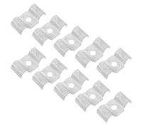 PERSELOSO clips de grille de barre clips pour grille métallique 10pcs fer galvanisé à prise ferme pour caillebotis de sol industriels et systèmes de drainage, espacement de 30 à 35 MM