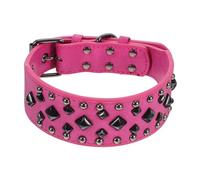 PERSELOSO Collier pour Chien Réglable avec Rivets Carrés Aux Morsures Confortable pour Petits Chiens pour Extérieur