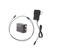 PERSELOSO Convertisseur Audio Numérique vers Analogique Optique Spdif pour TV DVD Compact avec Câble Optique Inclus