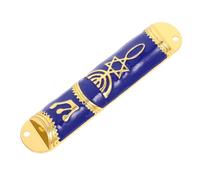 PERSELOSO Décoration de Mezouza en Alliage de Zinc Bleu Style Rétro et Chic Deux Petits Trous, pour Créer Une Atmosphère Sacrée et Décorer la Maison Couleur Aléatoire