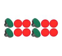PERSELOSO Ensemble de 2 Sets de Raquettes de Hockey sur Glace de Rechange en Abs et Éponge Rouge pour Accessoires de Jeu de Palets de Poussoir de Table d'air Hockey
