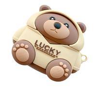 PERSELOSO Étui de Motif Ours Sweat à Capuche en Silicone Modèle Coque Intégrale Fine et Résistante aux Chocs, Accessoire Léger et Pratique pour Écouteurs sans Fil pour Usage