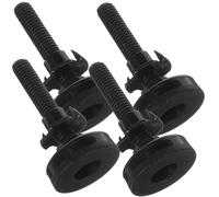 PERSELOSO Faciles à Utiliser 4 Jeux de Pieds de Nivellement Réglables pour Meubles avec Filet 3/8-16 de 50mm, Acier Carbone et Feutre pour Lits et Étagères