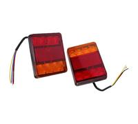 PERSELOSO Feu Arrière de Remorque 12v LED Technologie Avancée, Résistant aux Intempéries, en Abs, Pack de 2 Pièces, pour Camion et Bateau Toute Saison