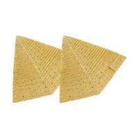 PERSELOSO Figurine Pyramidale Rétro 2 Pièces en Résine Or Modèle de Pyramide Décorative pour Décoration de Bureau et Accessoire Photo